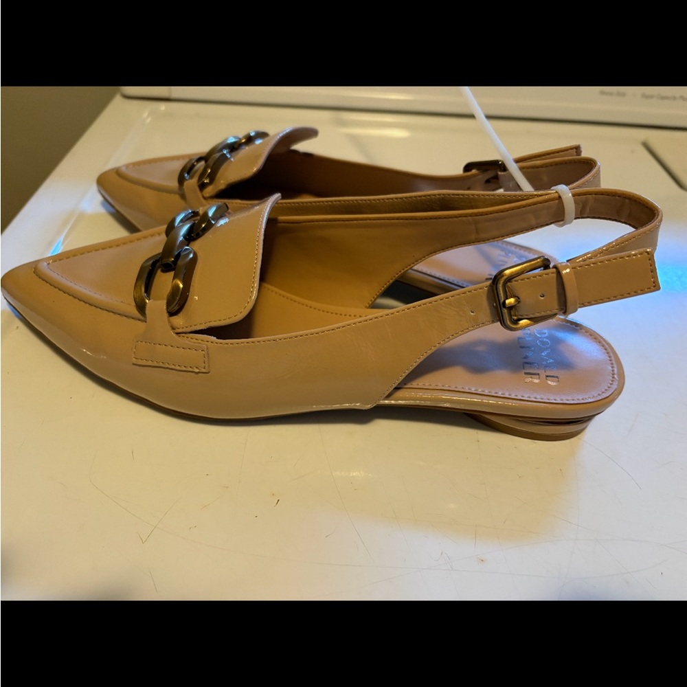 Donald J. Pliner old money the Williams tan Slingback Flats size 11 - Picture 2 of 10